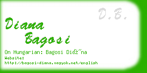 diana bagosi business card